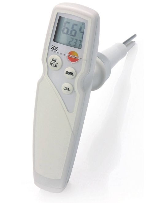 205 - pH酸碱度/温度测量仪，适用于半固体